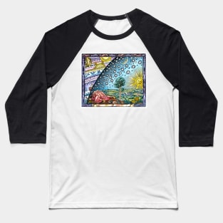 Celestial mechanics, medieval artwork (V700/0298) Baseball T-Shirt